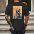 The Mandalorian Vintage Poster Mens Back Print T-shirt Gifts for Men