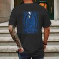 Mary Guadalupe Blue Tattoo Mexico Art Mens Back Print T-shirt Gifts for Men