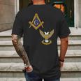 Mens Mason Scottish Rite Split Masonic Wings Up Mens Back Print T-shirt Gifts for Men