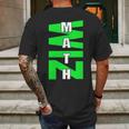 Math Wiz Logo Mens Back Print T-shirt Gifts for Men