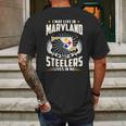 I May Live In Maryland But Steelers Lives In Me Shirt Mens Back Print T-shirt Gifts for Men