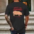 Meat Is Murder Tasty Murder Bacon By Zany Mens Back Print T-shirt Gifts for Men