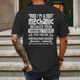 Mechanic Fun Gift For Car Mechanics And Diy Handyman Mens Back Print T-shirt Gifts for Men