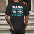 Med Aide Mens Back Print T-shirt Gifts for Men