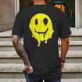 Melting Smiley Face Halloween Mens Back Print T-shirt Gifts for Men