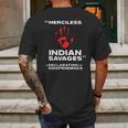 Merciless Indian Savages – Declaration Of Independence Blood Hand Mens Back Print T-shirt Gifts for Men