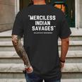 Merciless Indian Savages Declaration Of Independence T-Shirts Mens Back Print T-shirt Gifts for Men