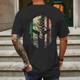 Mexican American Spartan Helmet Chicano Pride Mens Back Print T-shirt Gifts for Men