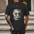 Michael Myers Mask Halloween Kills 2021 Prop Replica Trick Or Treat Mens Back Print T-shirt Gifts for Men