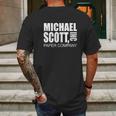 Michael Scott Paper Company Mens Back Print T-shirt Gifts for Men