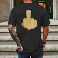 Middle Finger Emoji Tshirt Mens Back Print T-shirt Gifts for Men