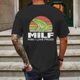 Milf Man I Love Frogs Funny Saying Frog Lovers Graphic Design Printed Casual Daily Basic Mens Back Print T-shirt Gifts for Men