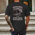 Military Wear Red On Fridays Until They All Come Home Mens Back Print T-shirt Gifts for Men