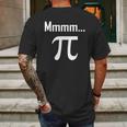 Mmm Pi Symbol Nerd Funny Pi Day Mens Back Print T-shirt Gifts for Men