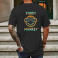 Monkey Funky Monkey Mens Back Print T-shirt Gifts for Men