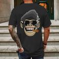 Monkey Smoking Cigar Mens Back Print T-shirt Gifts for Men