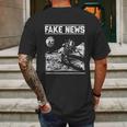 Moon Landing Hoax Apollo 11 1969 Conspiracy Theory Fake News Mens Back Print T-shirt Gifts for Men