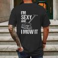 I Mow It Lawn Mowing Landscapers Mens Back Print T-shirt Gifts for Men