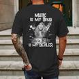 Music Is My Drug And Stevie Nicks Is My Dealer Mens Back Print T-shirt Gifts for Men