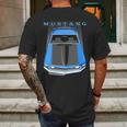 Mustang Boss 69 Blue Mens Back Print T-shirt Gifts for Men