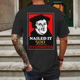 Nailed It Martin Luther 500 Years Of Reformation Mens Back Print T-shirt Gifts for Men