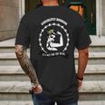 Narcolepsy Warrior -Black Ribbon Support Mens Back Print T-shirt Gifts for Men