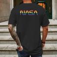 Nasa Coloful Mens Back Print T-shirt Gifts for Men