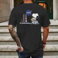 Nasa Snoopy Astronaut T-Shirt Mens Back Print T-shirt Gifts for Men