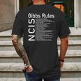 Ncis Gibbs Rules Mens Back Print T-shirt Gifts for Men