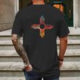 New Mexico State Zia Vintage Retro Mens Back Print T-shirt Gifts for Men