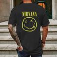 Nirvana Smiley Logo Mens Back Print T-shirt Gifts for Men