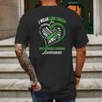 Non-Hodgkin LymphomaShirt - I Wear Lime Green For My Hero Mens Back Print T-shirt Gifts for Men