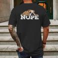 Nope Lazy English Bulldogs Mens Back Print T-shirt Gifts for Men