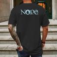 Nope | Blue Magic | Island Mana Symbol Mens Back Print T-shirt Gifts for Men