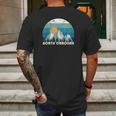 North Carolina State Retro Vintage Mens Back Print T-shirt Gifts for Men