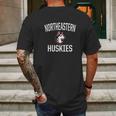 Northeastern Huskies Mens Back Print T-shirt Gifts for Men