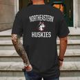 Northeastern Huskies Ncaa Arch Mens Back Print T-shirt Gifts for Men