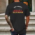 Not Angry Just German Deutschland Voice Germany Europe Mens Back Print T-shirt Gifts for Men