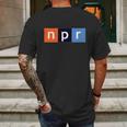 Npr National Public Radio Mens Back Print T-shirt Gifts for Men