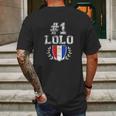 Number One Lolo Mens Back Print T-shirt Gifts for Men