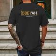 Obeyah Exodus Mens Back Print T-shirt Gifts for Men