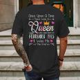 Once Upon A Time There Was A Queen Born In February 1973 Mens Back Print T-shirt Gifts for Men