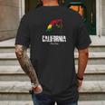 One Love California Bear Reggae Cali Vacation Tee Mens Back Print T-shirt Gifts for Men