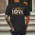 One Love Rasta Reggae Jamaica Music Lover Mens Back Print T-shirt Gifts for Men