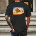 Original Drawing With Frame Salvador Dali Mens Back Print T-shirt Gifts for Men