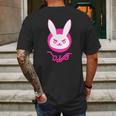 Overwatch Dva Bunny Spray Tee Shirt- Mens Back Print T-shirt Gifts for Men