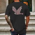 Pacific Northwest Red Tail Hawk Native American Style Art Mens Back Print T-shirt Gifts for Men