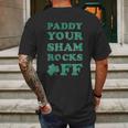 Paddy Your Shamrocks Off Funny Saint Patricks Humor Day Patty Mens Back Print T-shirt Gifts for Men