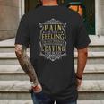 Pain Is Hit Points Leaving The Body Funny Mens Back Print T-shirt Gifts for Men