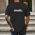 Panoware Funny Graphic Meh Attitude Mens Back Print T-shirt Gifts for Men